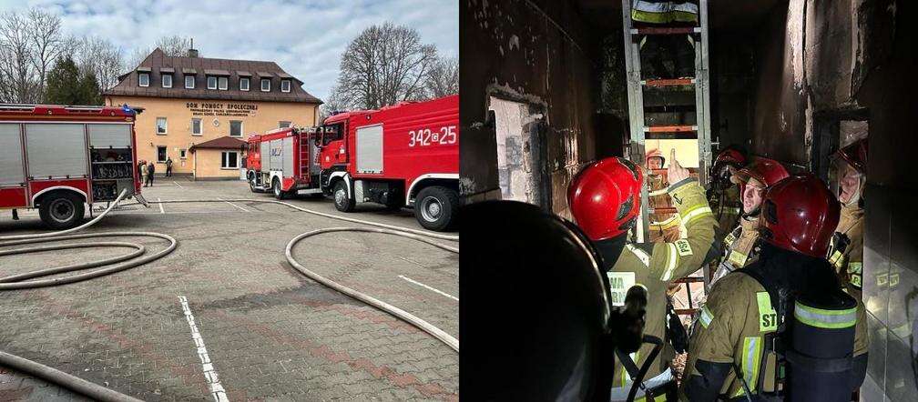 Tragiczny pożar Koszmar w domu opieki społecznej. Jedna osoba nie żyje, ponad 90 ewakuowanych