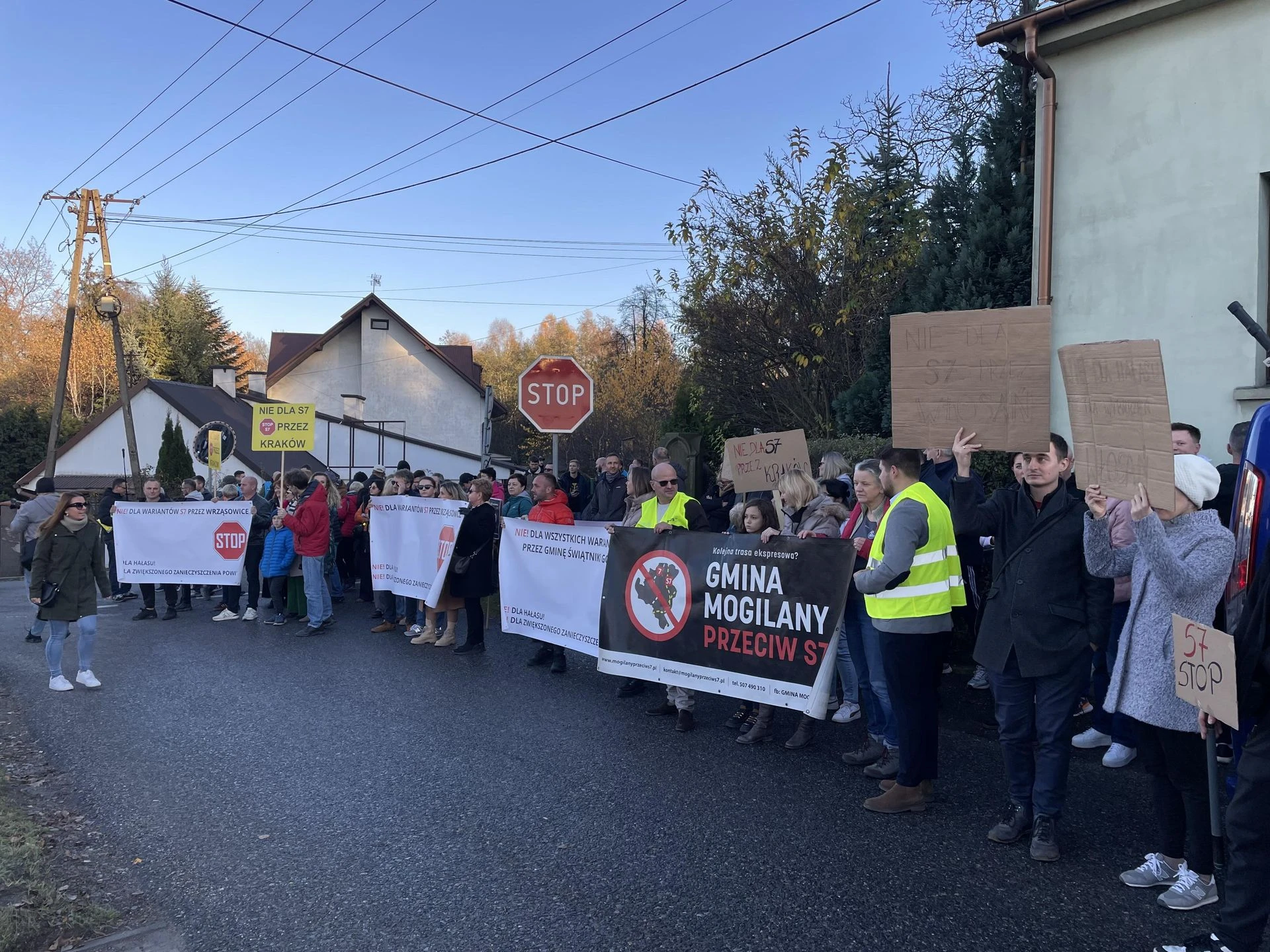 Stanowczy sprzeciw Protest na zakopiance! Mieszkańcy mówią 