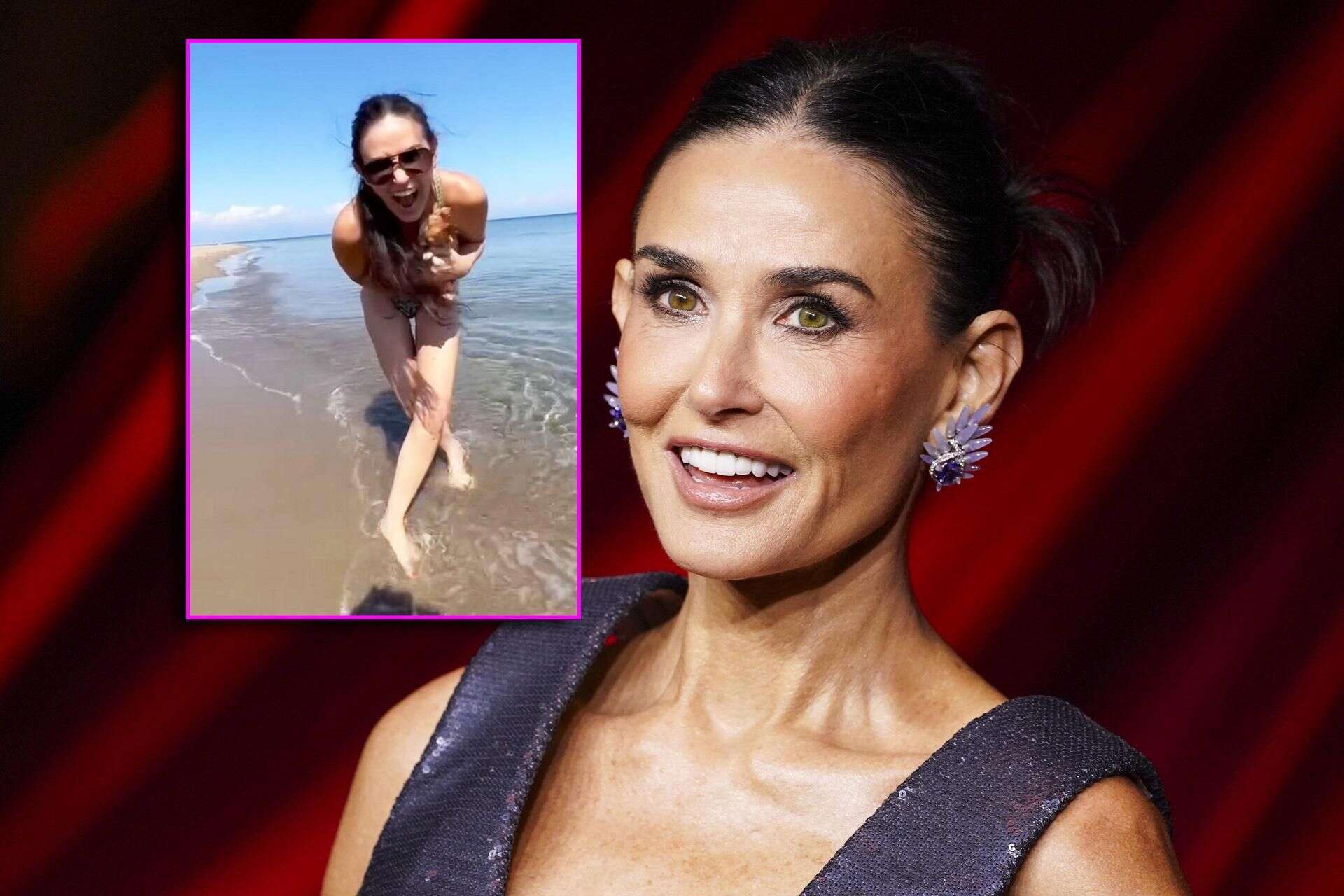 Wow! Demi Moore ma 62 lata i pokazała się w bikini! Opadną Wam szczęki