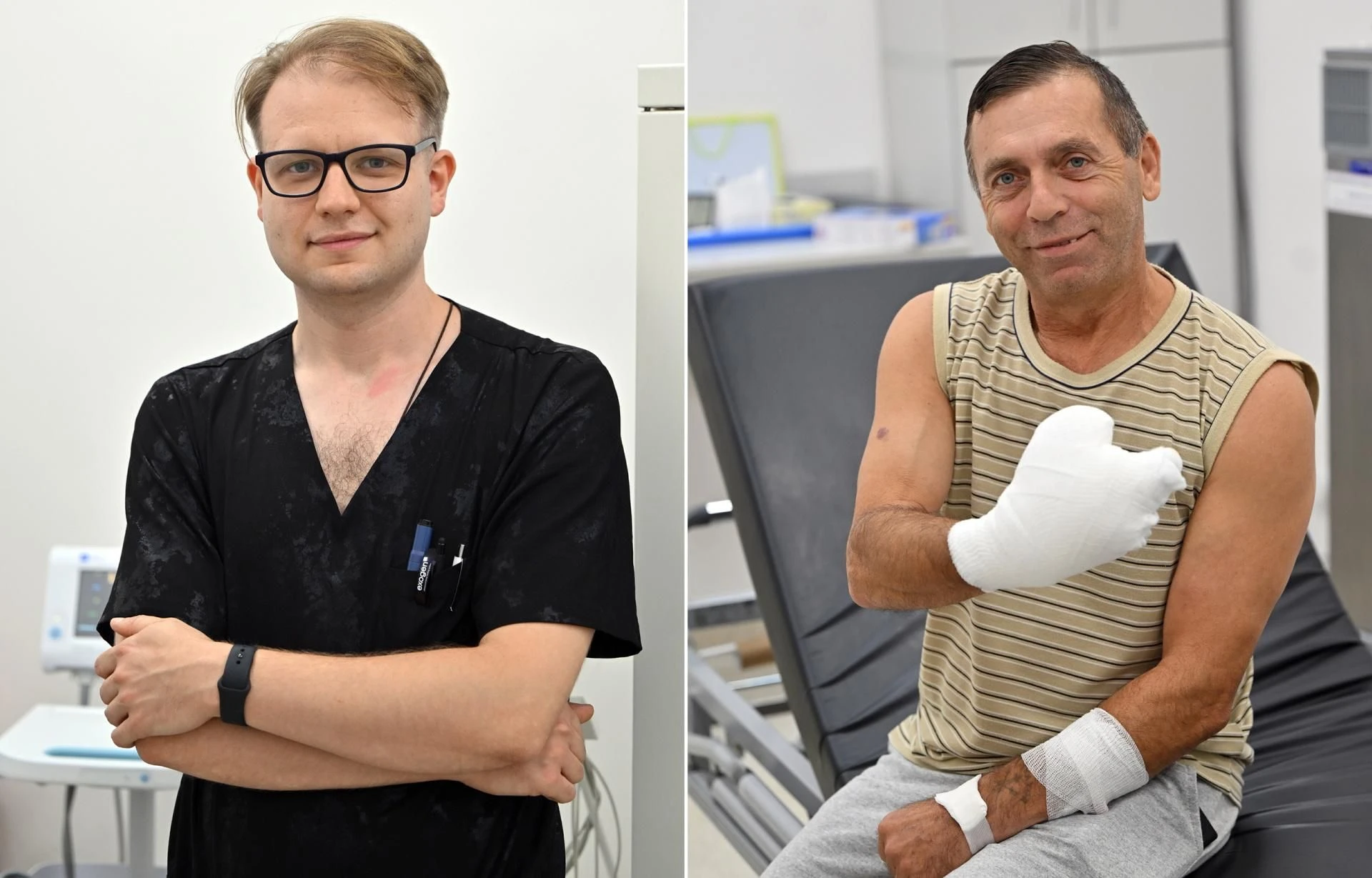 Skomplikowana operacja Po wypadku pan Marek mógł zostać inwalidą. Lekarze uratowali mu kciuka