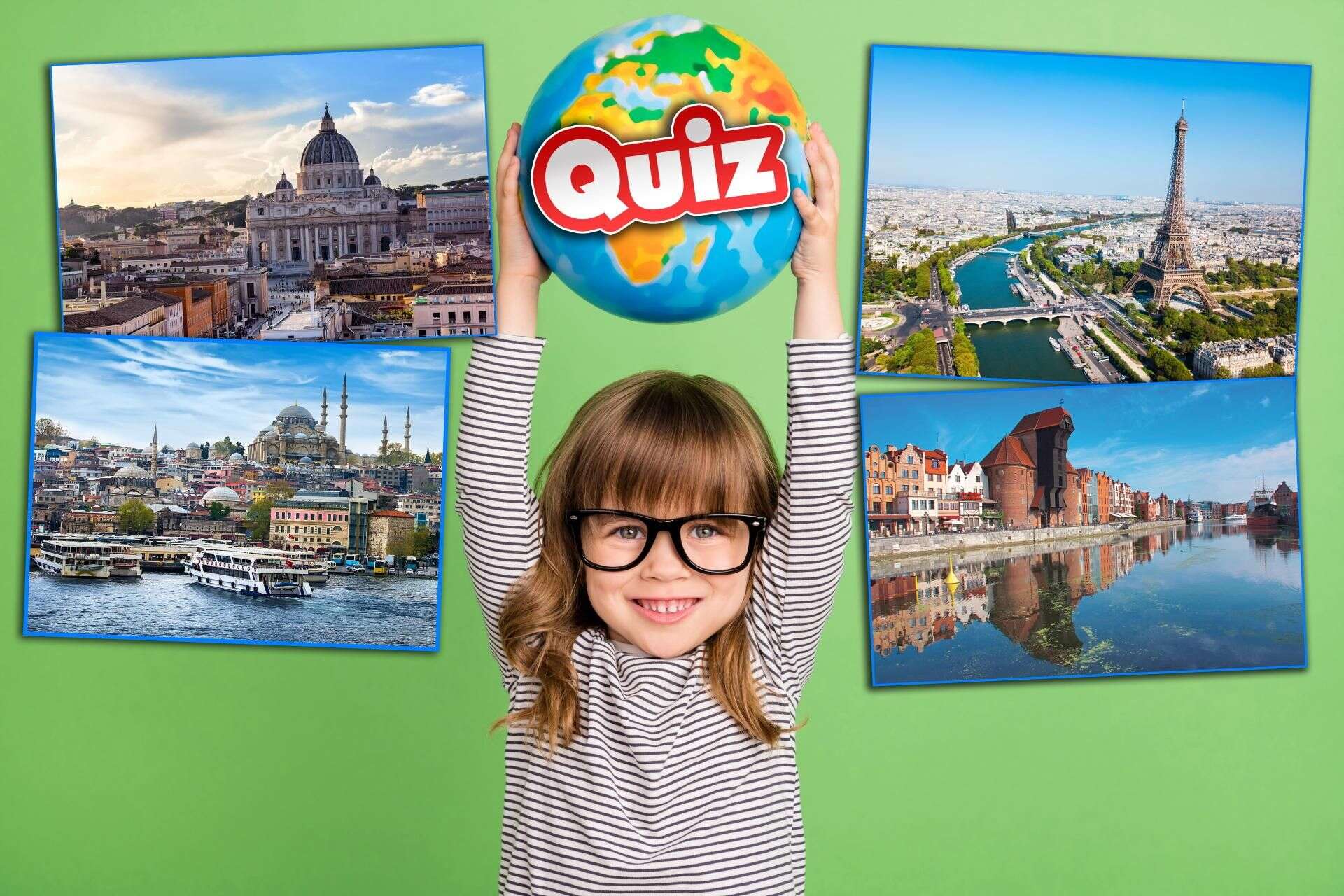 Kultowa gra z dzieciństwa Quiz. Zagraj z nami w państwa-miasta! Czy jedna literka ci wystarczy? Rusz globusem …