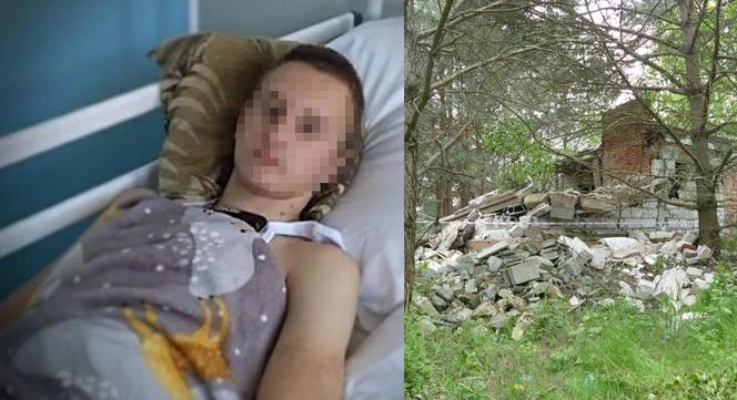 Dramat 15-letniego Dawida z Kurowic. Stracił nogę, bo wszedł do opuszczonego domu ...