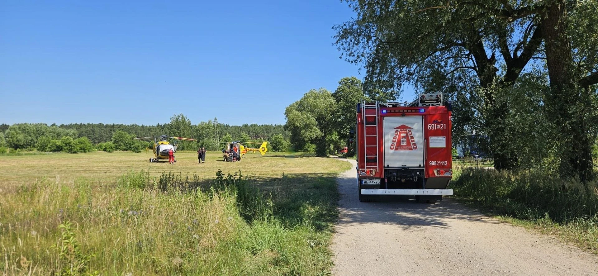 PILNE Dramat pod Wyszkowem! Zapłon benzyny w garażu, dwóch mężczyzn z ciężkimi oparzeniami