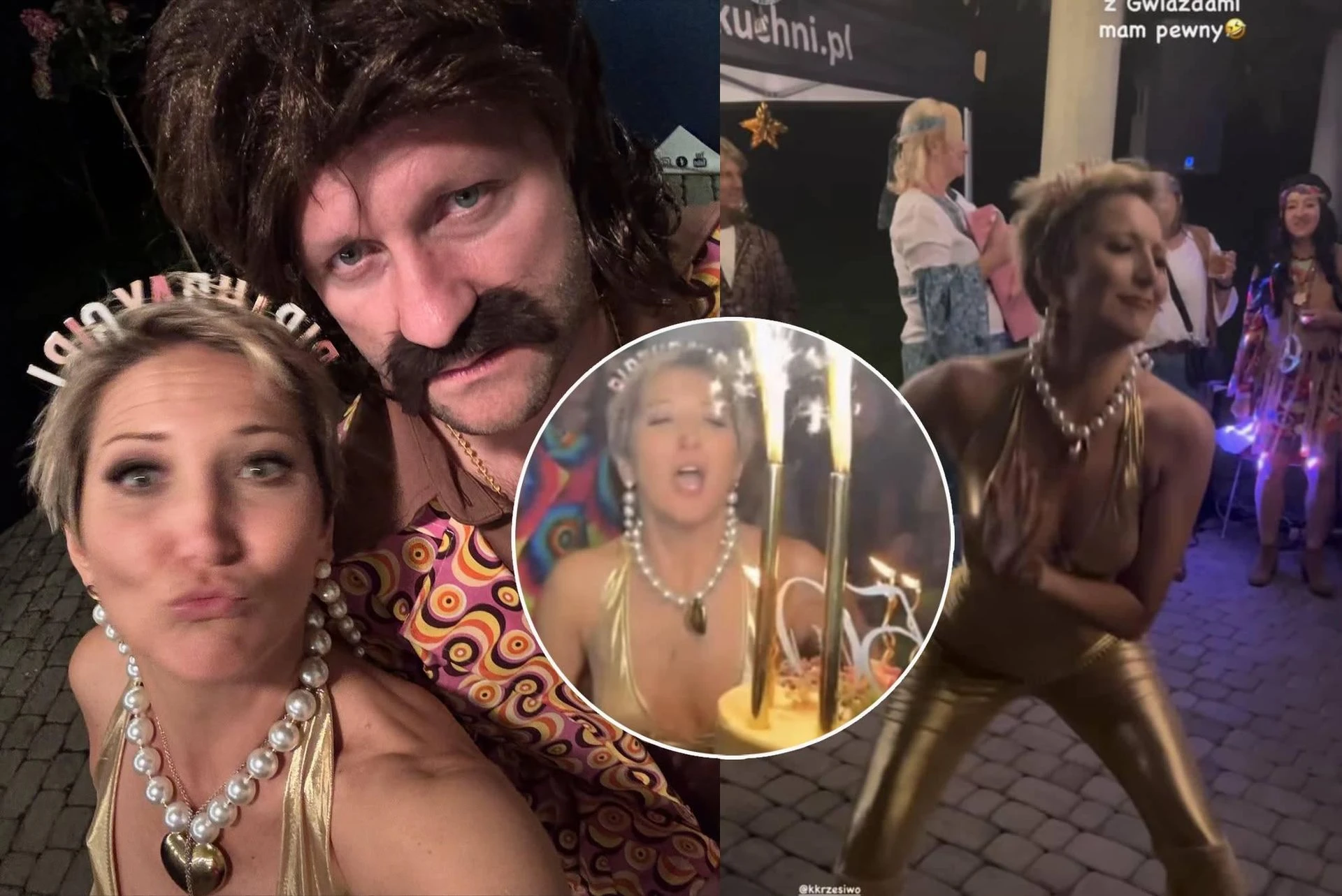 Impreza pełna gwiazd Steczkowska na swoich 50. urodzinach! Założyła obcisły kombinezon i szalała z gwiazdami. Nie zabrakło Justyny