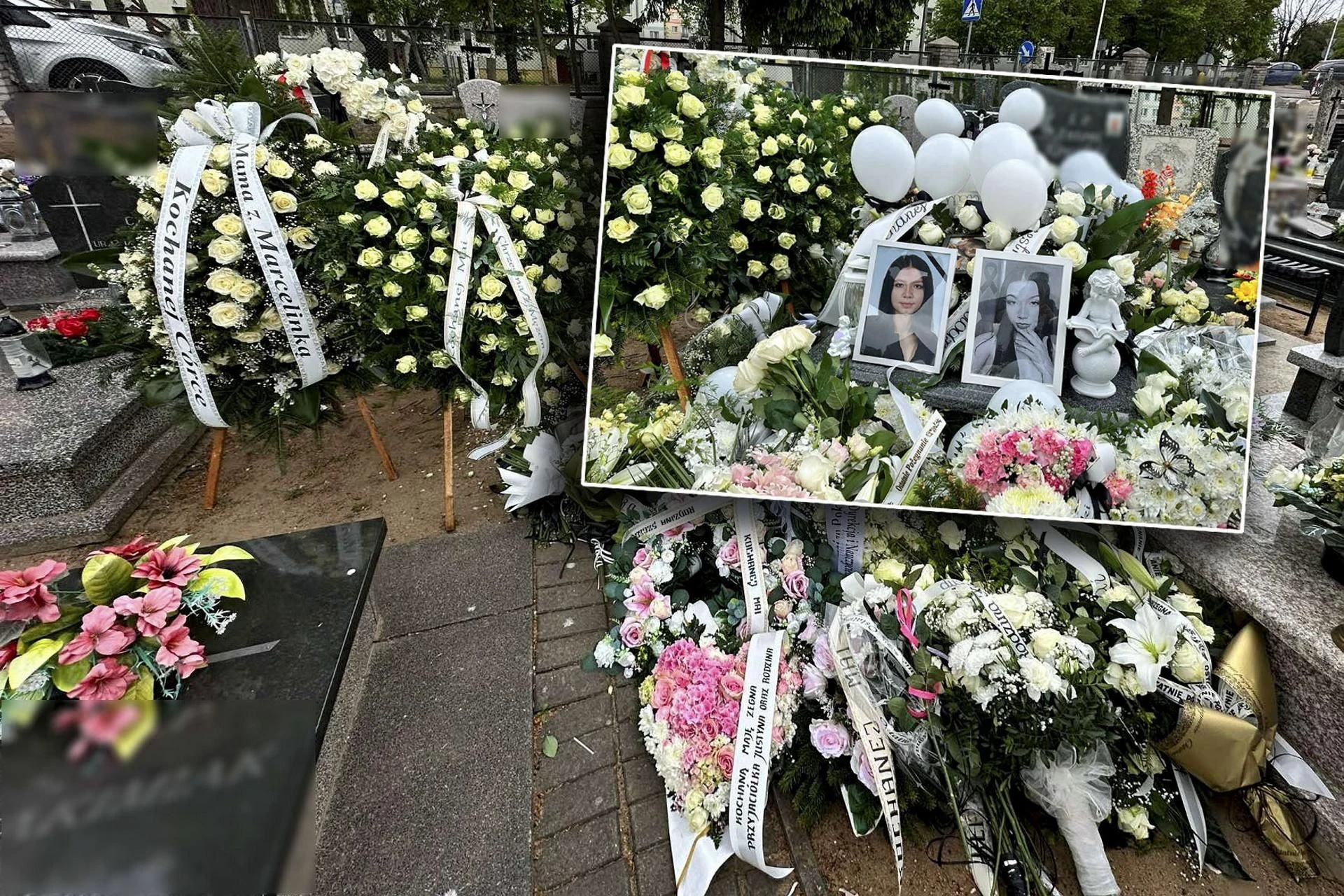 PONIEŚLI CÓRECZKĘ DO GROBU Morderstwo w Mławie. Grób Mai utonął w białych kwiatach. Rodzice nie mogli się z nią…
