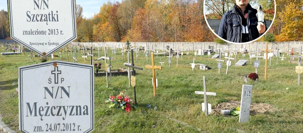 Symboliczny gest 28 października Najsmutniejsza część cmentarza w Łodzi. Można to zmienić