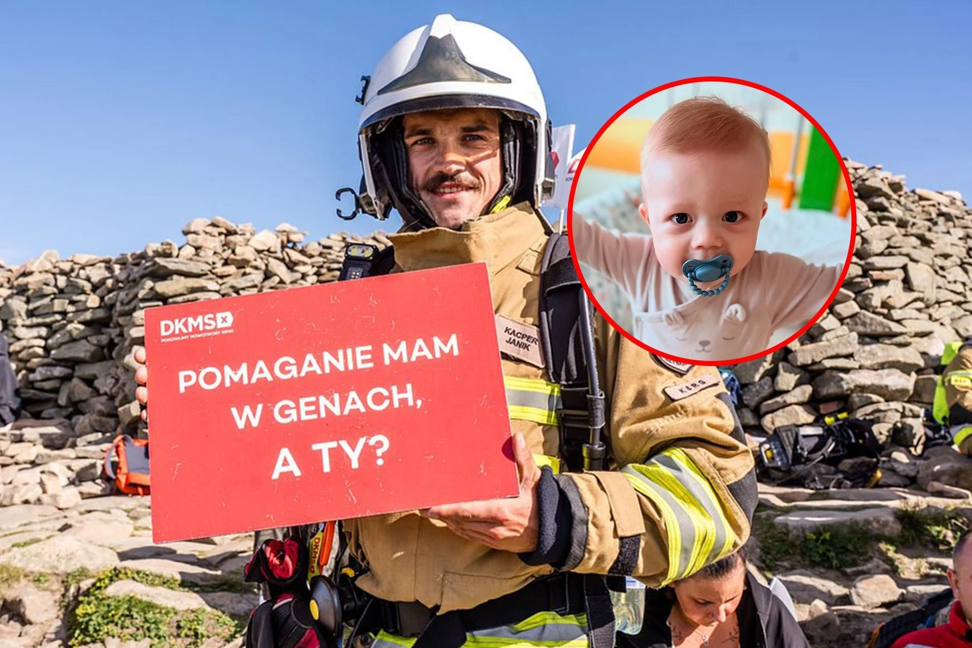 Szlachetna akcja naszych strażaków Weszli na szczyt, by pomóc Stasiowi. 998 strażaków zdobyło Babią Górę