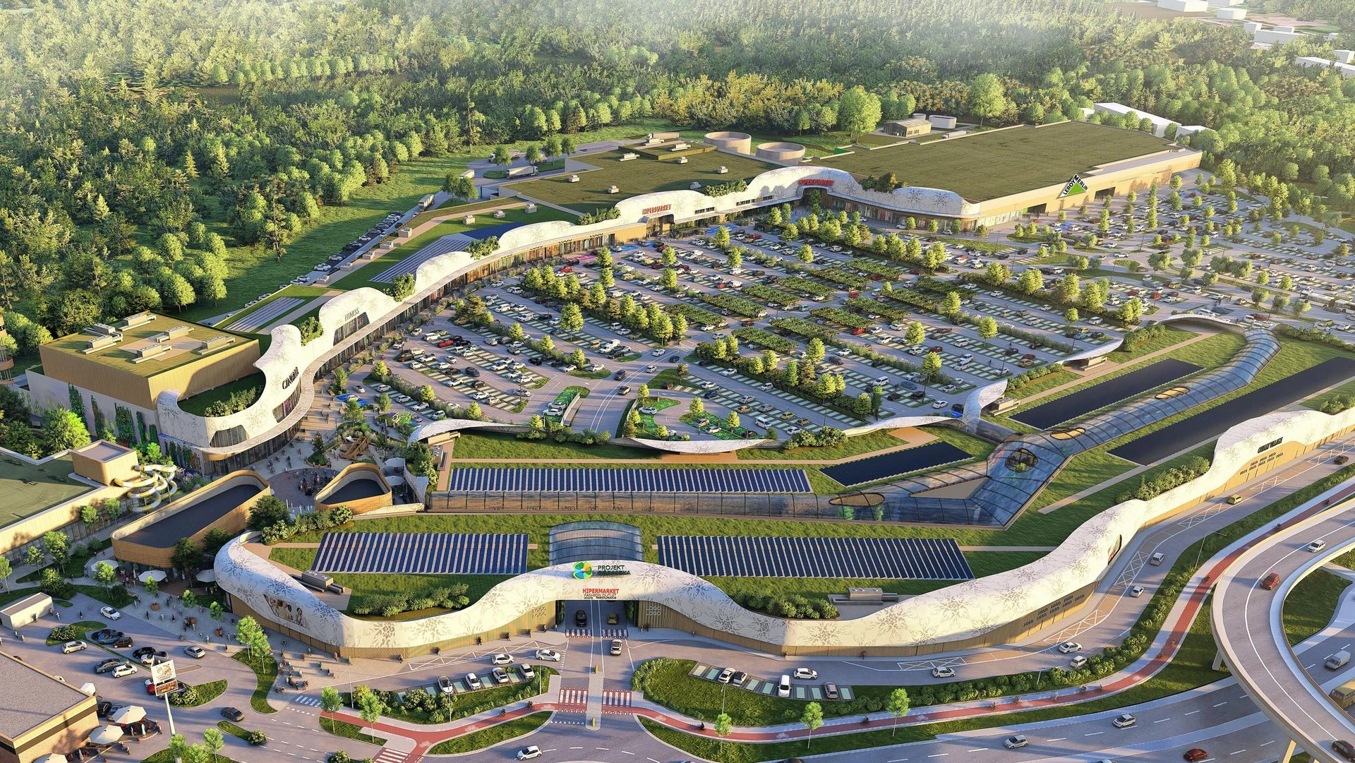 ZDJĘCIA Tak zagospodarują dawne lotnisko. Gigantyczne centrum handlowe z aquaparkiem powstanie pod Warszawą