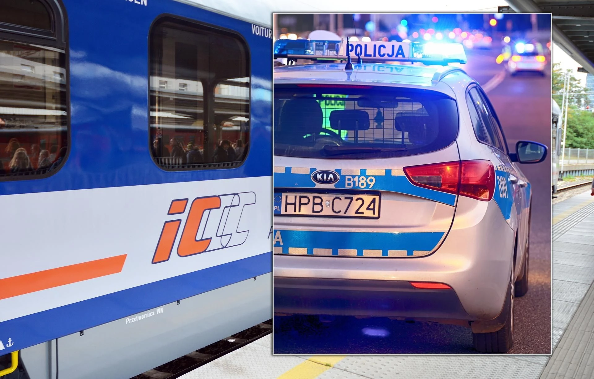 Skandaliczne sceny w pociągu Miał pociąg do agresji. Musiał 
