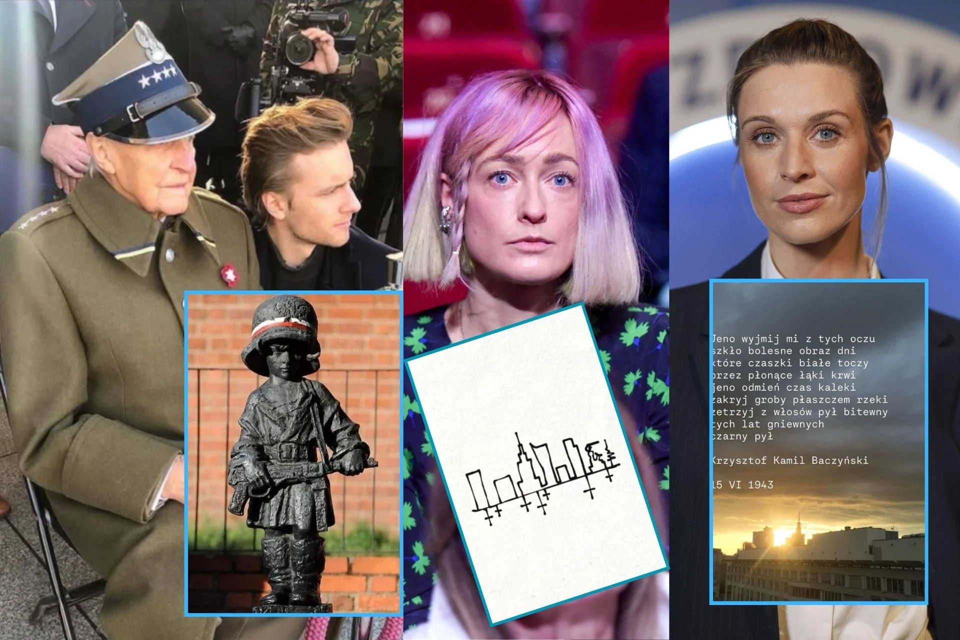 Cześć bohaterom! Musiał pokazał zdjęcie z dziadkiem, Damięcka bardzo mocne grafiki. Olejnik, Kamińska i Bartosiewicz również oddały hołd Powstańcom