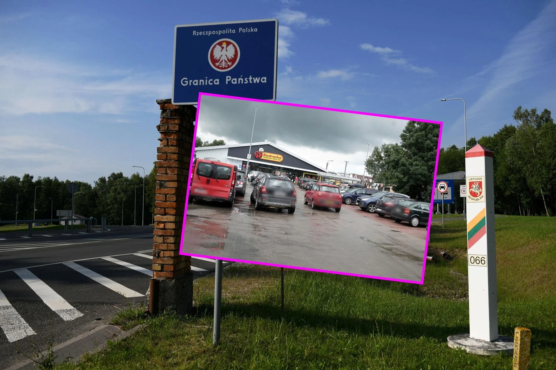 Życie po kontroli Granica? Jaka granica! Litwini jak przyjeżdżali, tak przyjeżdżają. 