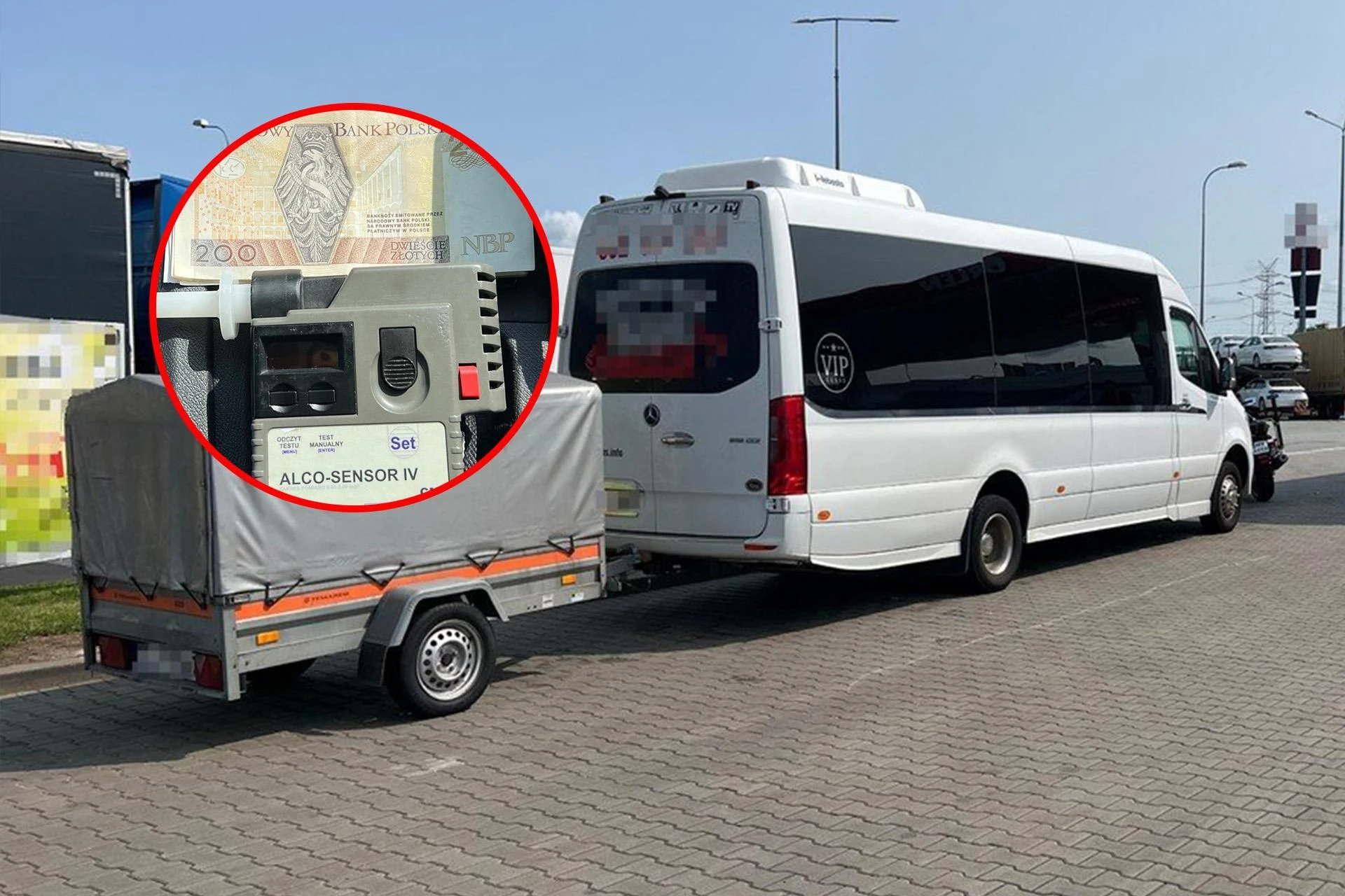 Szokujące zachowanie kierowcy! 14 osób w busie. Kierowca z promilami i łapówką w ręku!