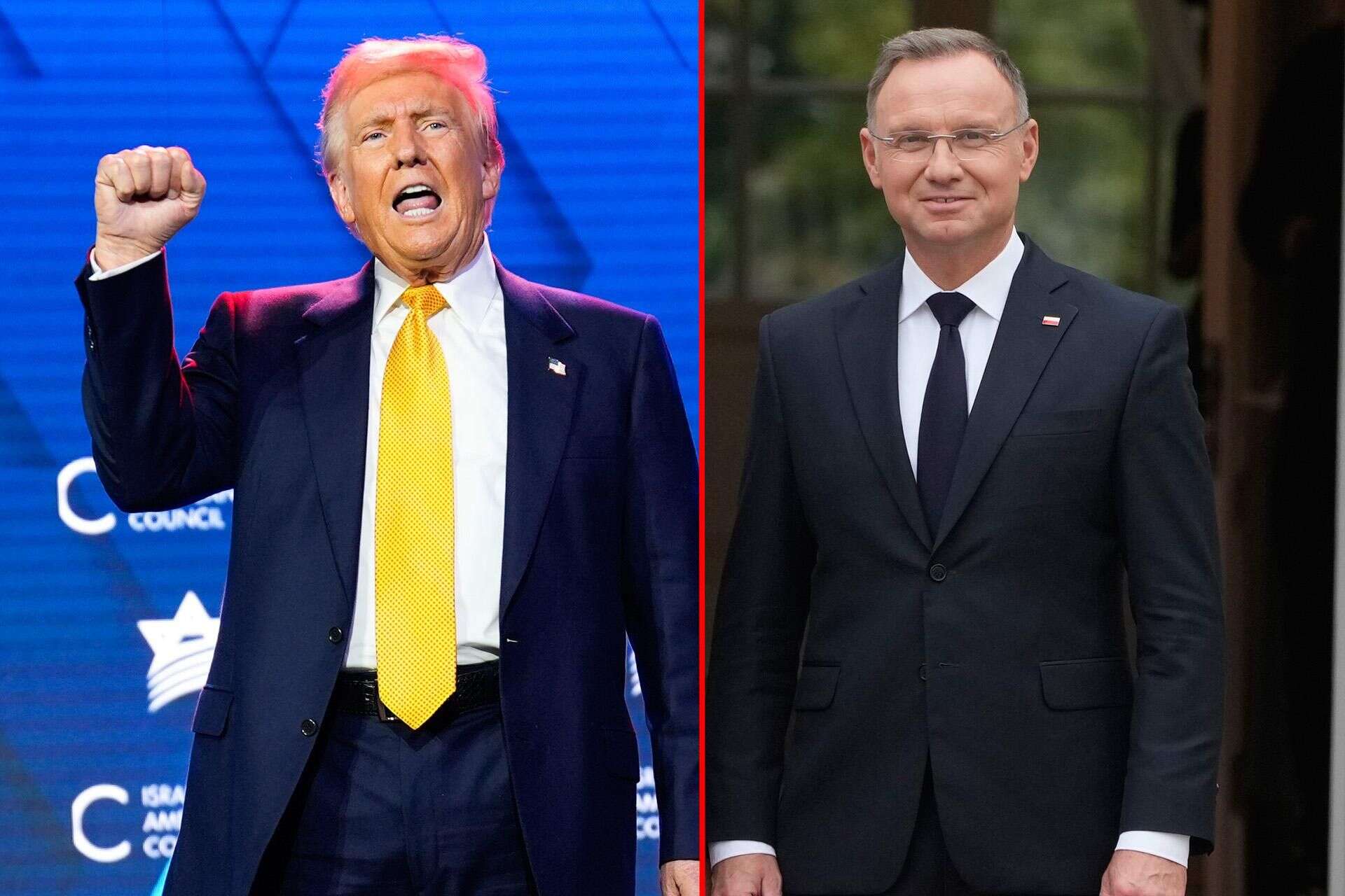 Prezydent Polski w USA Trump: mój wielki przyjaciel Andrzej Duda jest w Doylestown. Wspaniały dzień dla Pol…