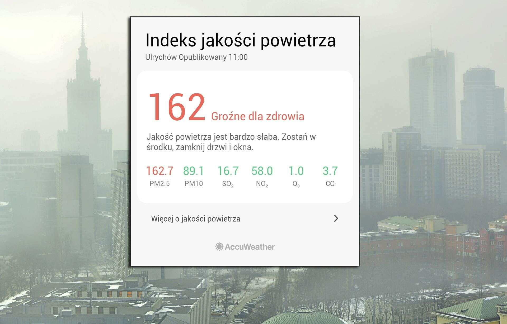 SZOKUJĄCE WYNIKI BADAŃ Warszawa tonie w toksycznym pyle. 