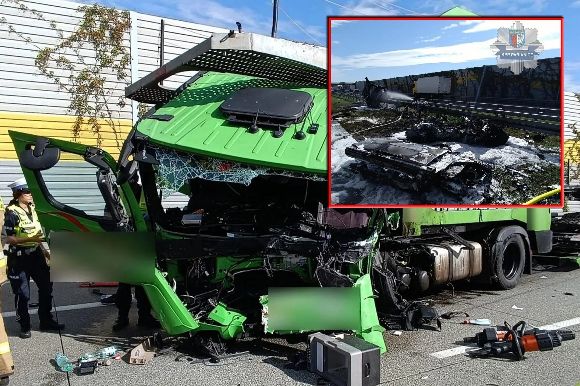 Kierowca tira ciężko ranny Jechał pod prąd, zginął w objętym pożarem BMW. To wydarzyło się chwilę wcześniej. Nowe fakty o tragedii na S8