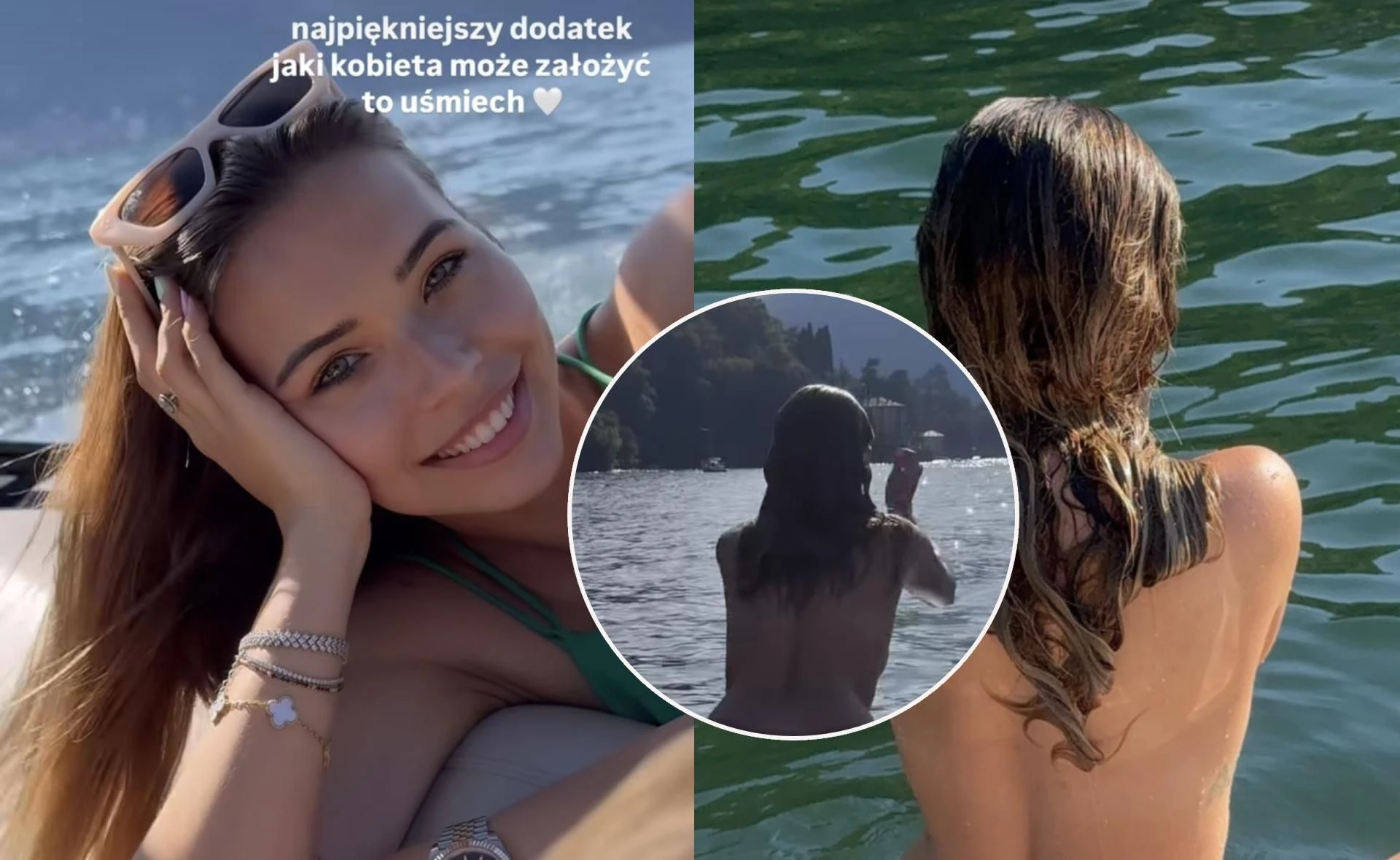 Wyglądała jakby była nago! Kubicka zapomniała bikini. Zrzuciła, co miała na sobie i bez ubrań wskoczyła do jezi…