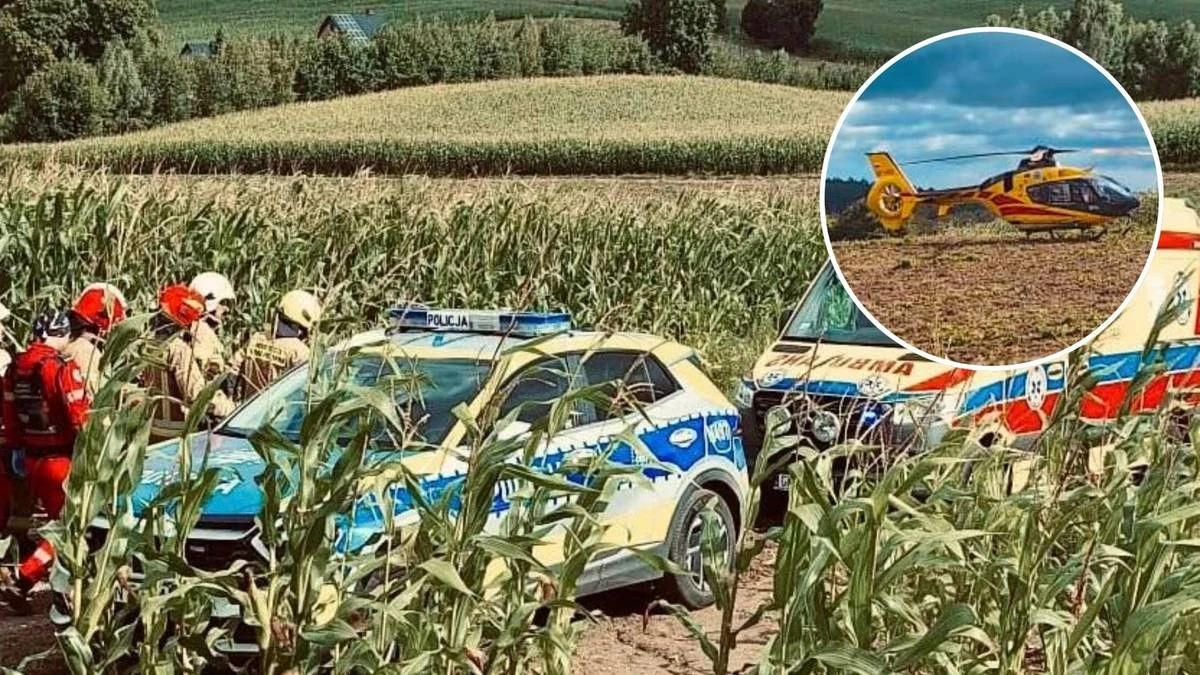 Wybuch gazu na Pomorzu. W akcji trzy śmigłowce LPR