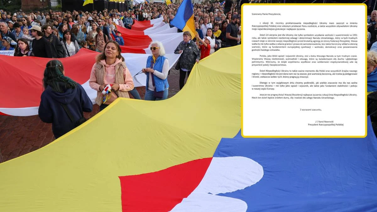 Nawrocki pogratulował Ukrainie. 