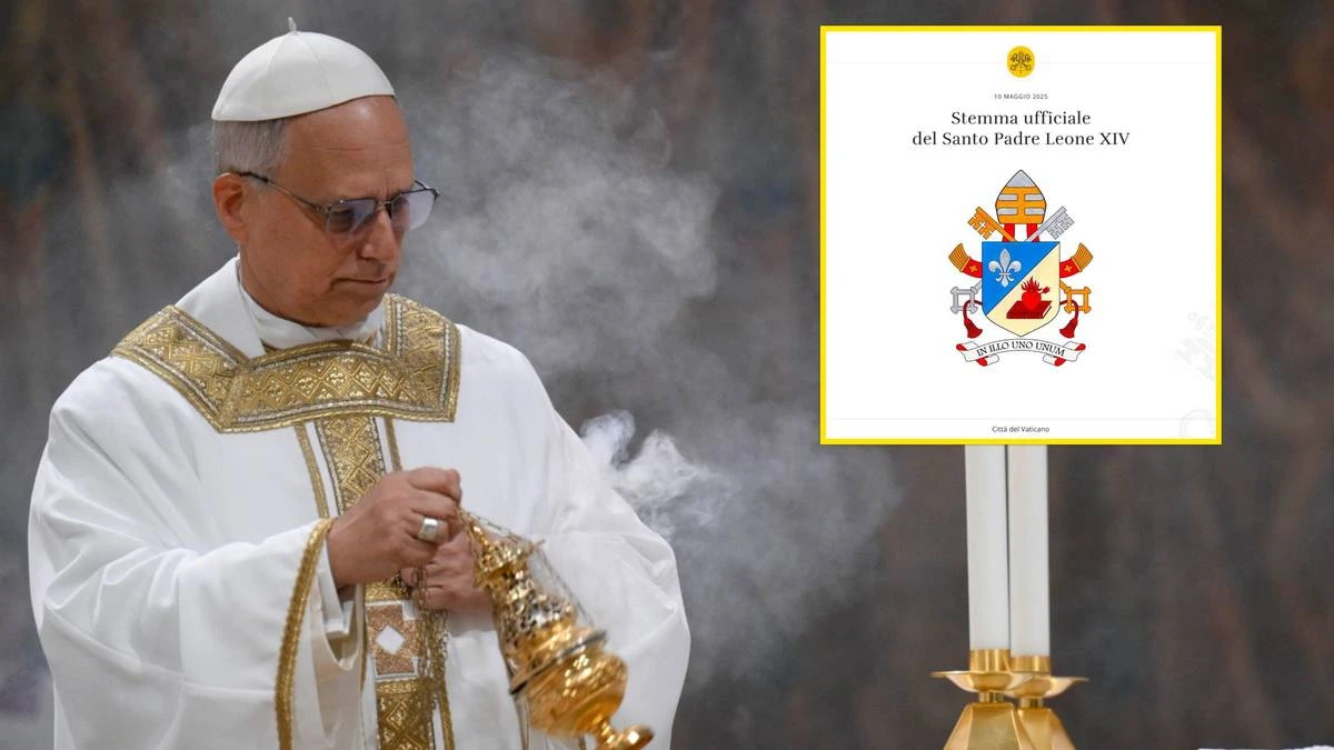 Watykan pokazał herb Leona XIV. Są na nim dwa symbole