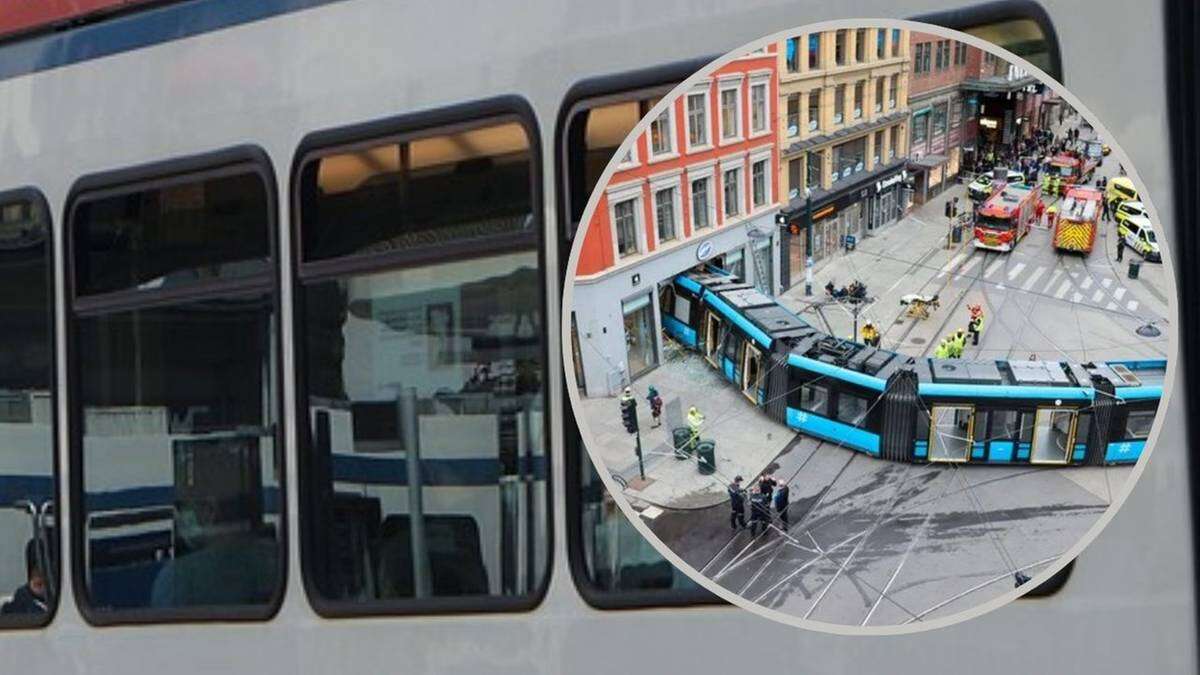 W Oslo tramwaj wbił się w budynek. 