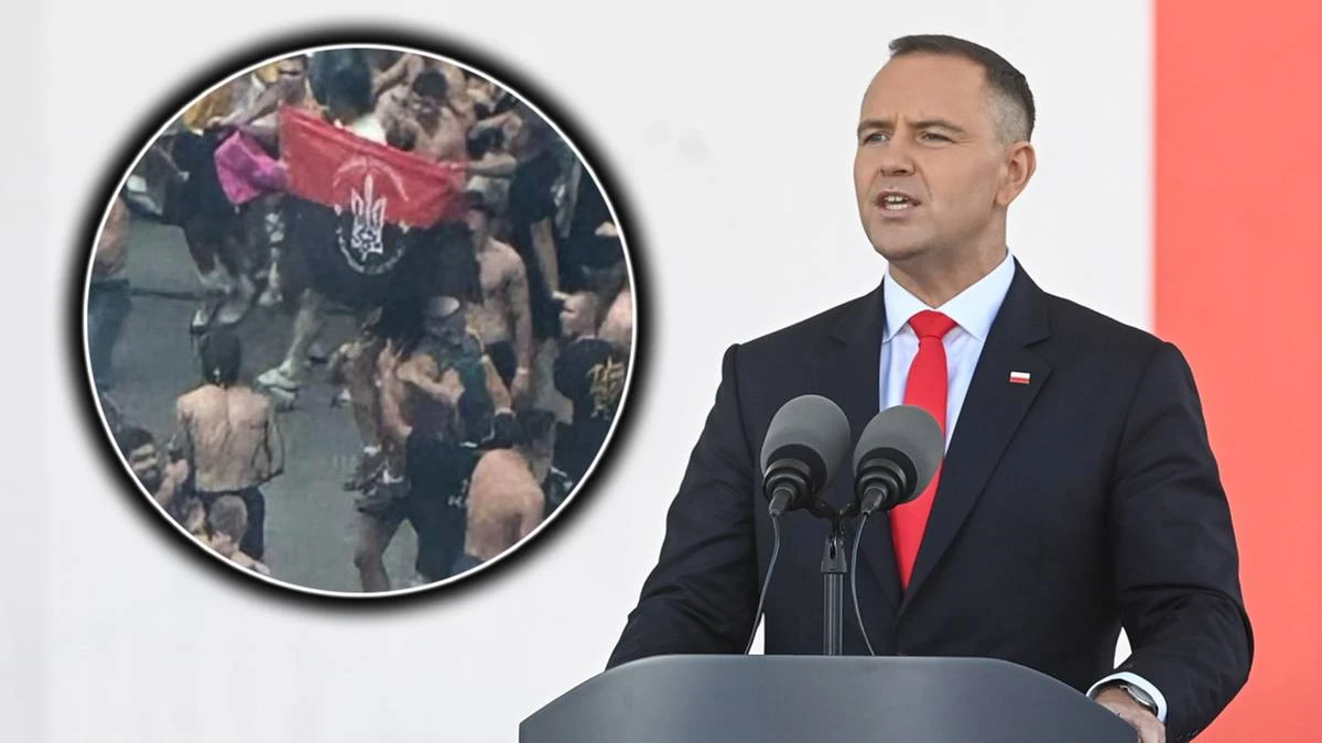 Banderowska flaga na PGE Narodowym. Prezydent zapowiada działania
