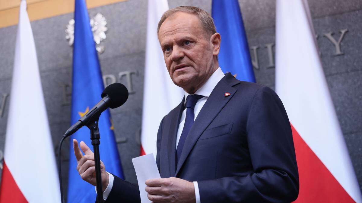 Donald Tusk po szczycie w Brukseli. 