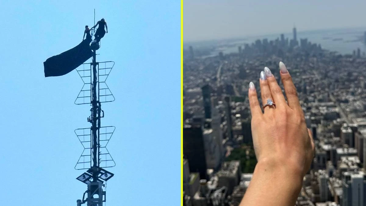 Miłość na Empire State Building. Wspięli się tam Rosjanie