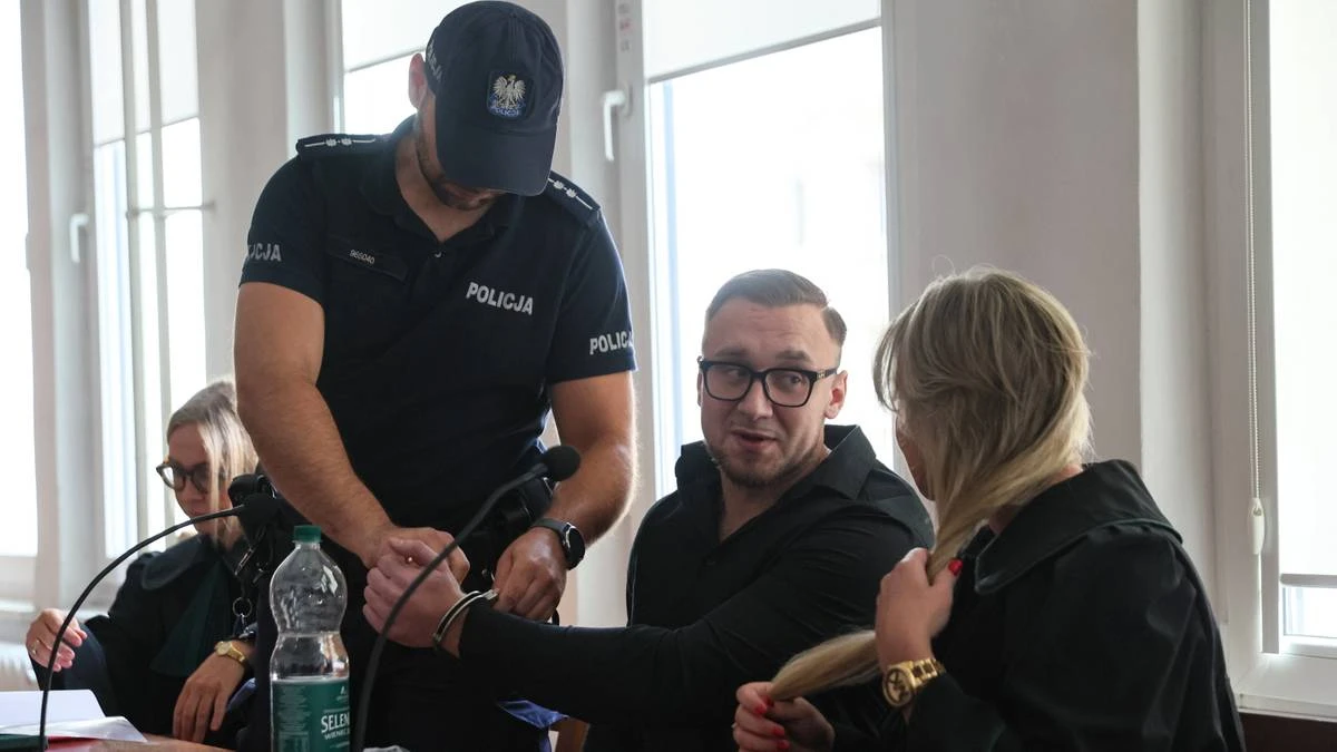 Wstrząsające zeznania wdowy. Łukasz Żak schował twarz w dłoniach