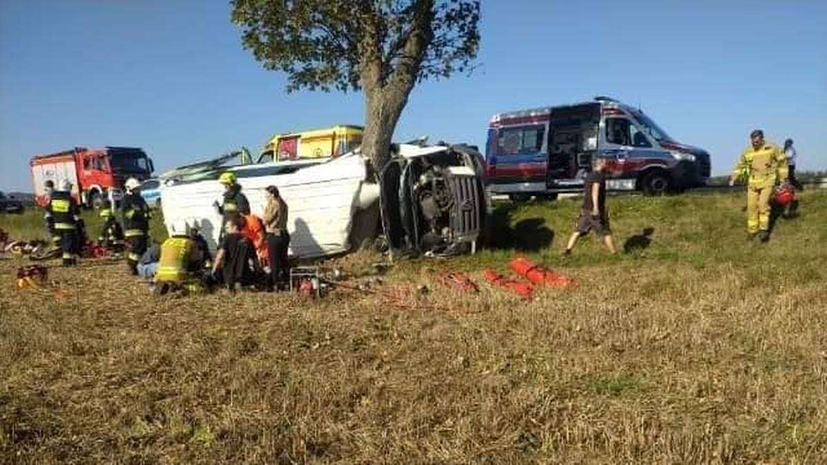 Tragiczny wpadek busa z piłkarzami. 