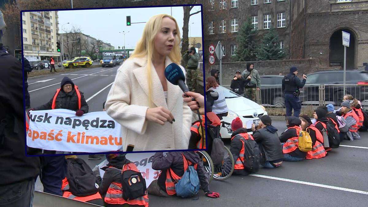 Awantura Marianny Schreiber z Babcią Kasią na blokadzie Ostatniego Pokolenia