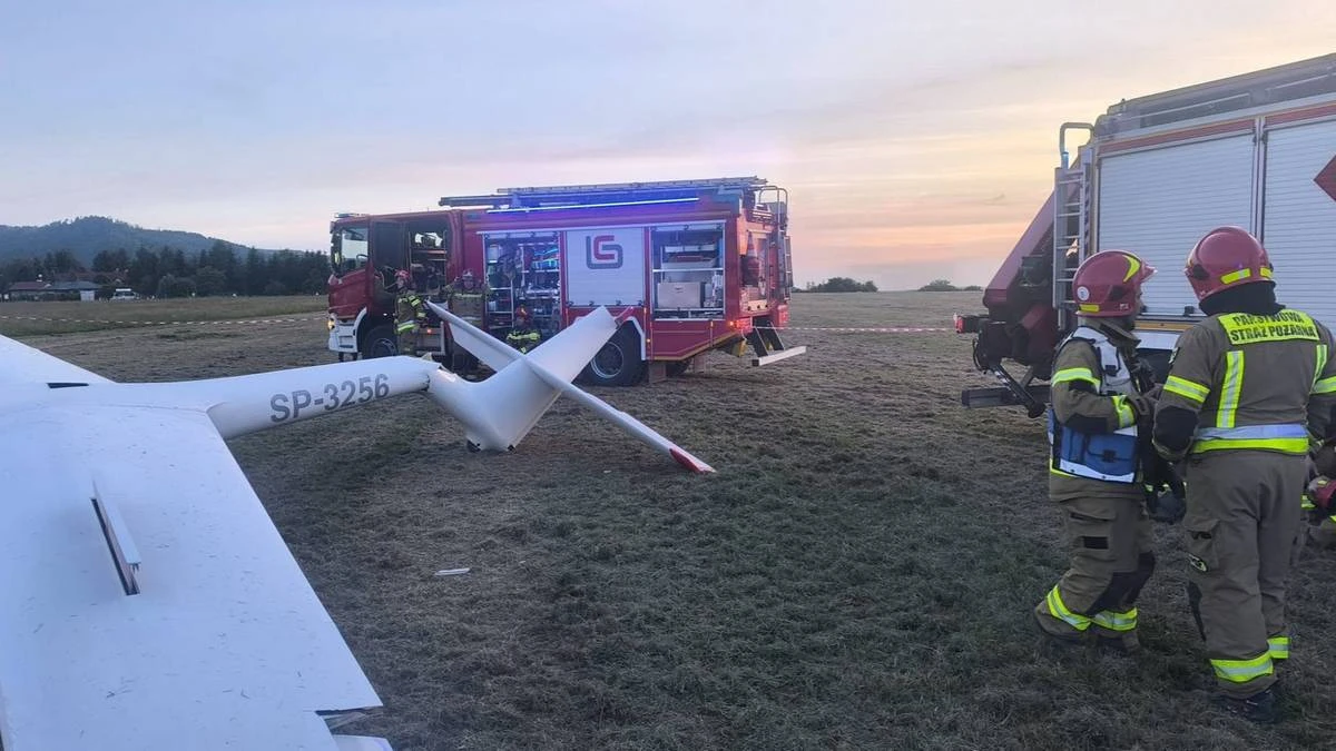 Wypadek szybowca w Bielsku-Białej. Zginęła kobieta