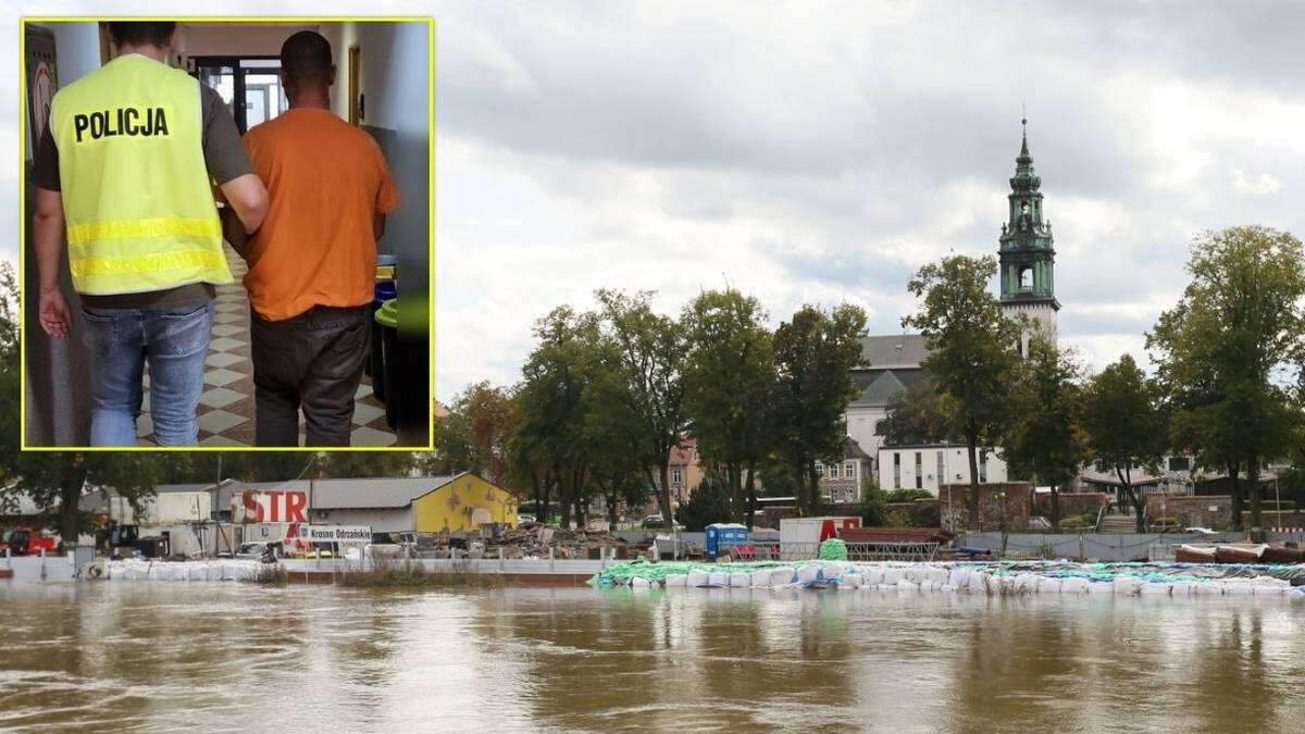 Chodził od domu do domu i zbierał pieniądze dla powodzian. Jest w rękach policji