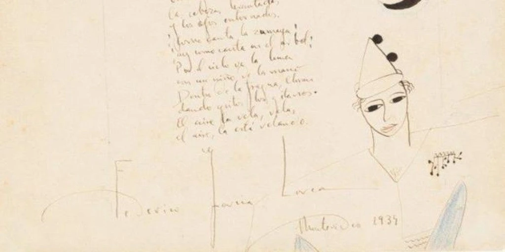A subasta en París, una copia manuscrita de Lorca de su célebre poema 'Romance de la luna, luna'