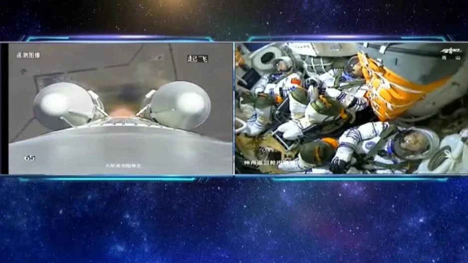 China lanza con éxito su misión tripulada a su estación espacial