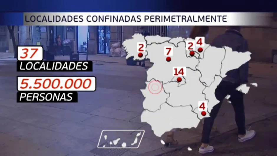 Las restricciones ya afectan a cerca de 6 millones de españoles