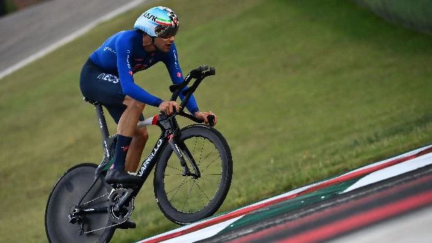 El italiano Filippo Ganna, oro en el Mundial contrarreloj