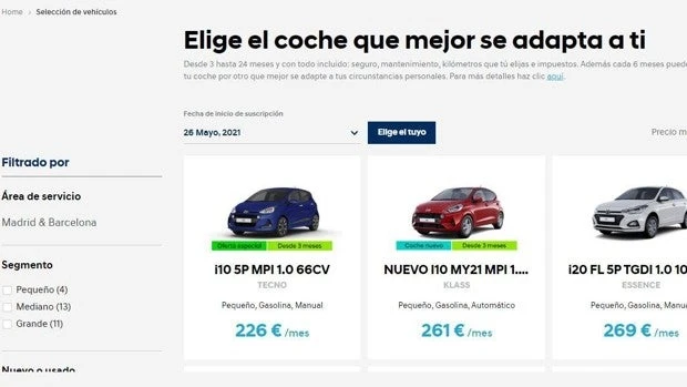 Hyundai lanza una suscripción que permite cambiar de coche cada seis meses