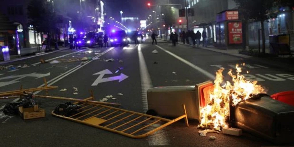 Disturbios en Madrid: Dos focos independientes sembraron el caos en el centro de la capital
