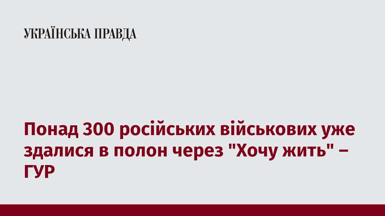 Понад 300 російських військових уже здалися в полон через 