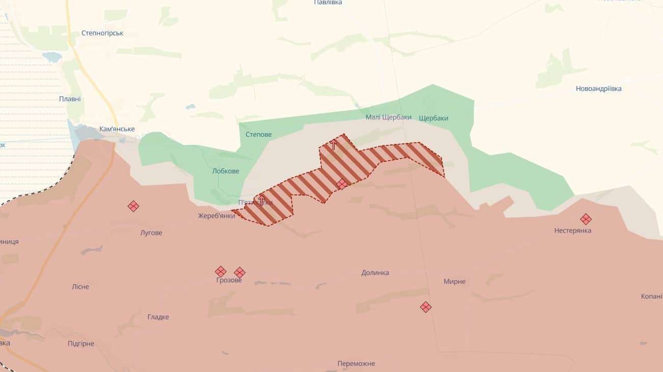 Окупанти активізувалися на Запоріжжі: тривають бої за П’ятихатки та Малі Щербаки – DeeepState