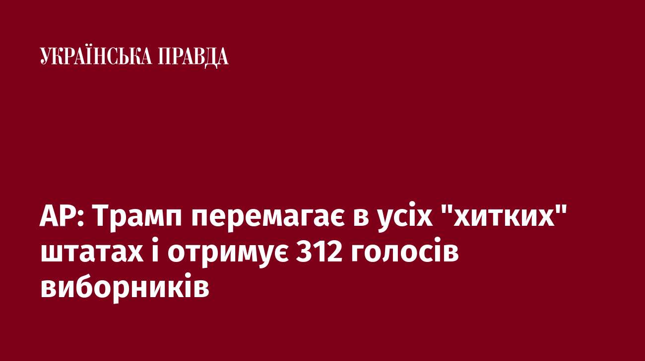 AP: Трамп перемагає в усіх 