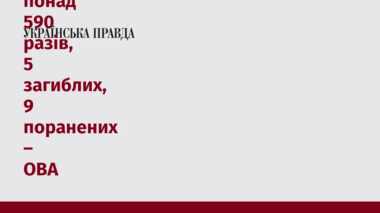 Росіяни атакували Запорізьку область понад 590 разів, 5 загиблих, 9 поранених – ОВА
