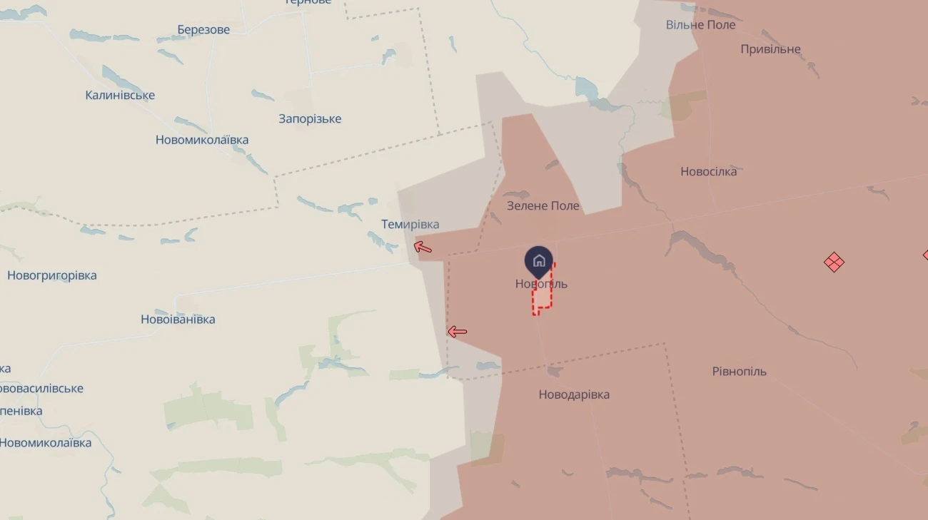 Росія просунулася біля чотирьох населених пунктів на Донеччині – Deepstate