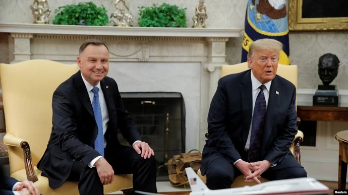 Трамп привітав президента Польщі з 