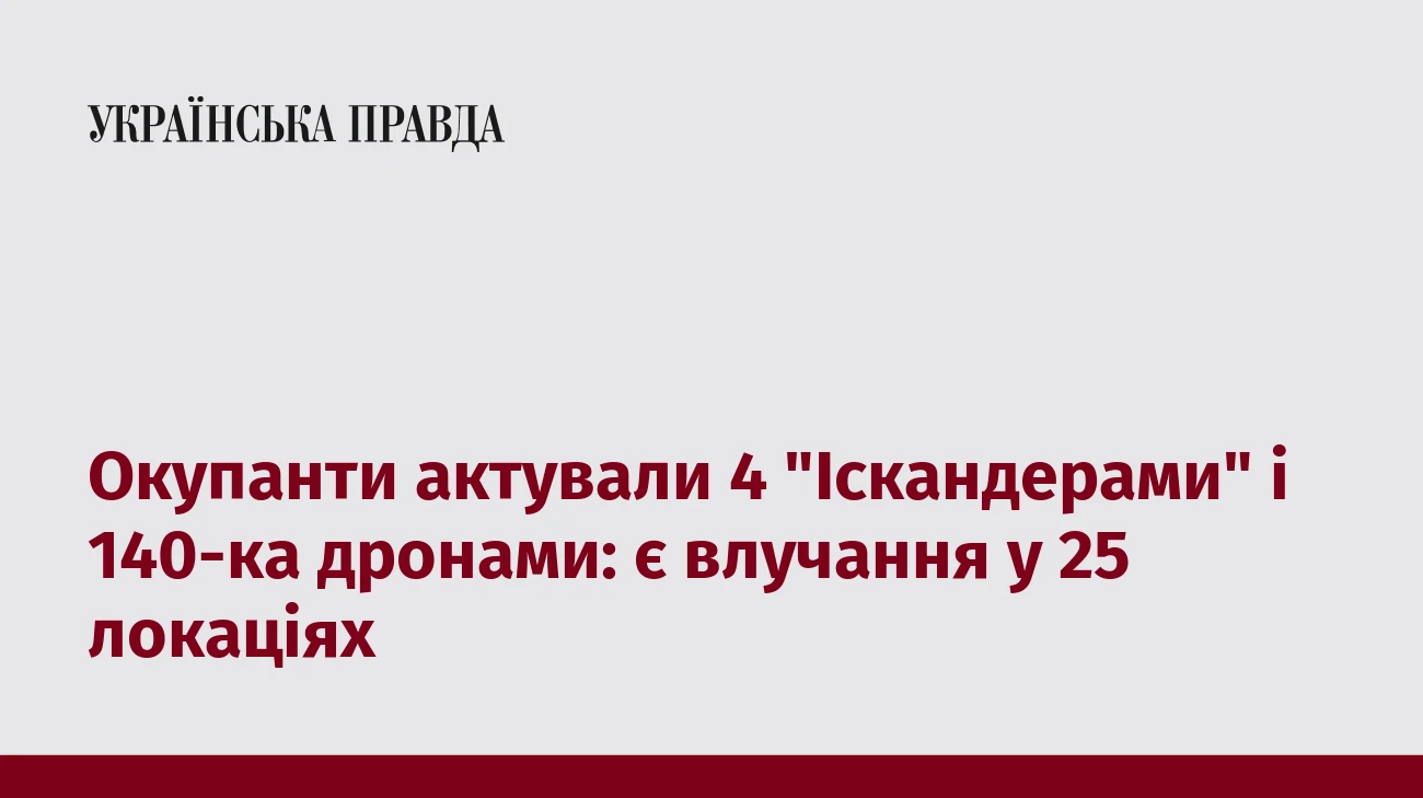 Окупанти актували 4 