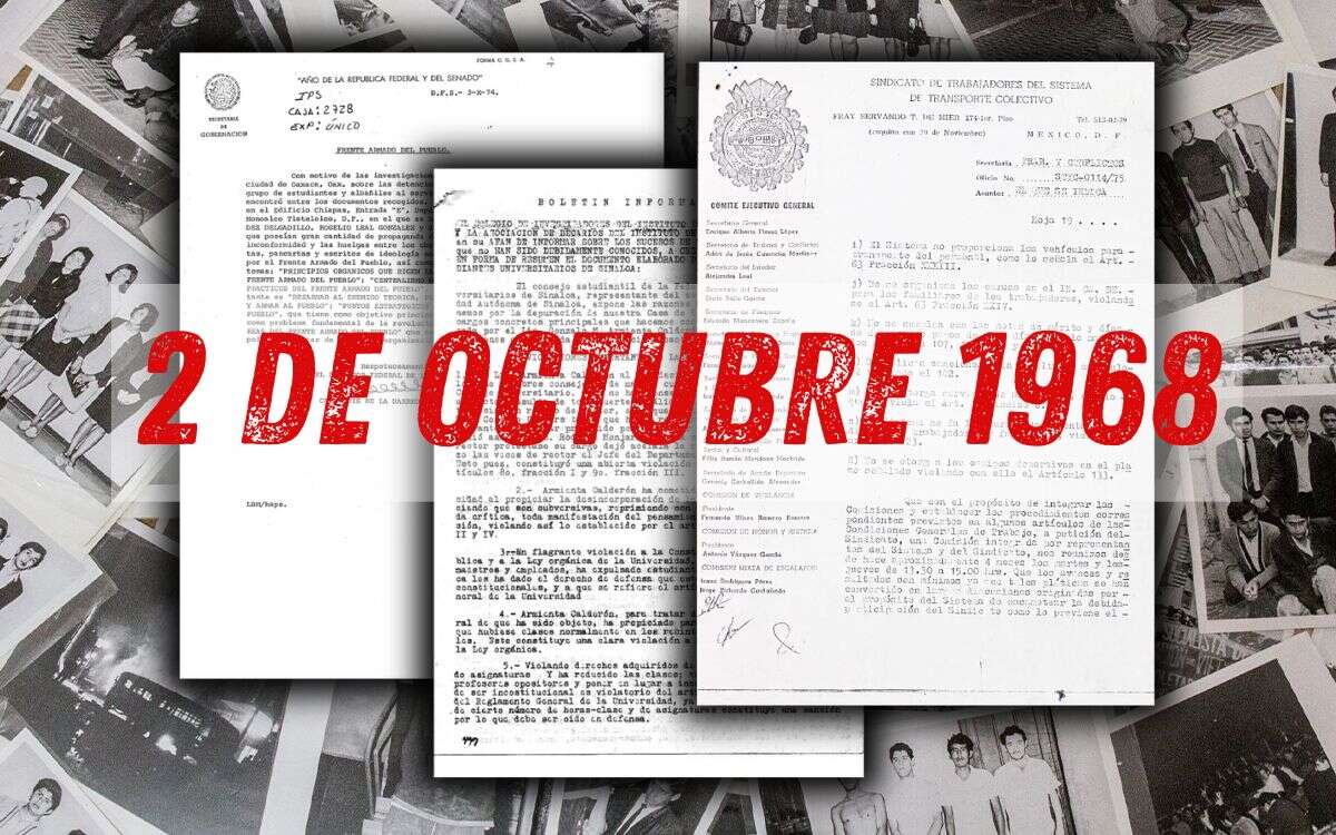 ¿Qué documentos desclasificó el INAI sobre el Movimiento Estudiantil del 68?