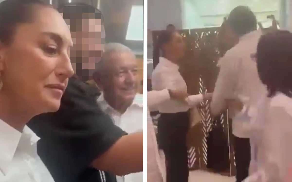 Hombre que se identificó como trabajador del Poder Judicial cuestiona a Sheinbaum y AMLO | Video