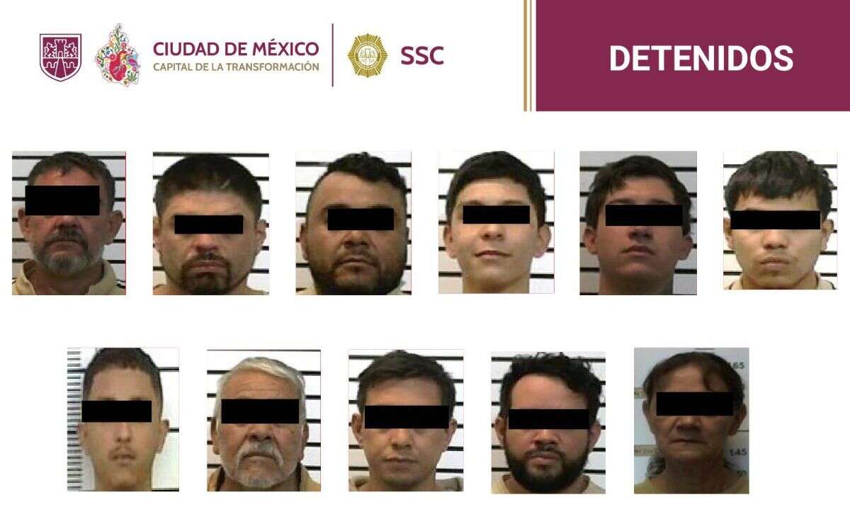 CDMX: Detienen a 11 presuntos aliados del CJNG en la capital