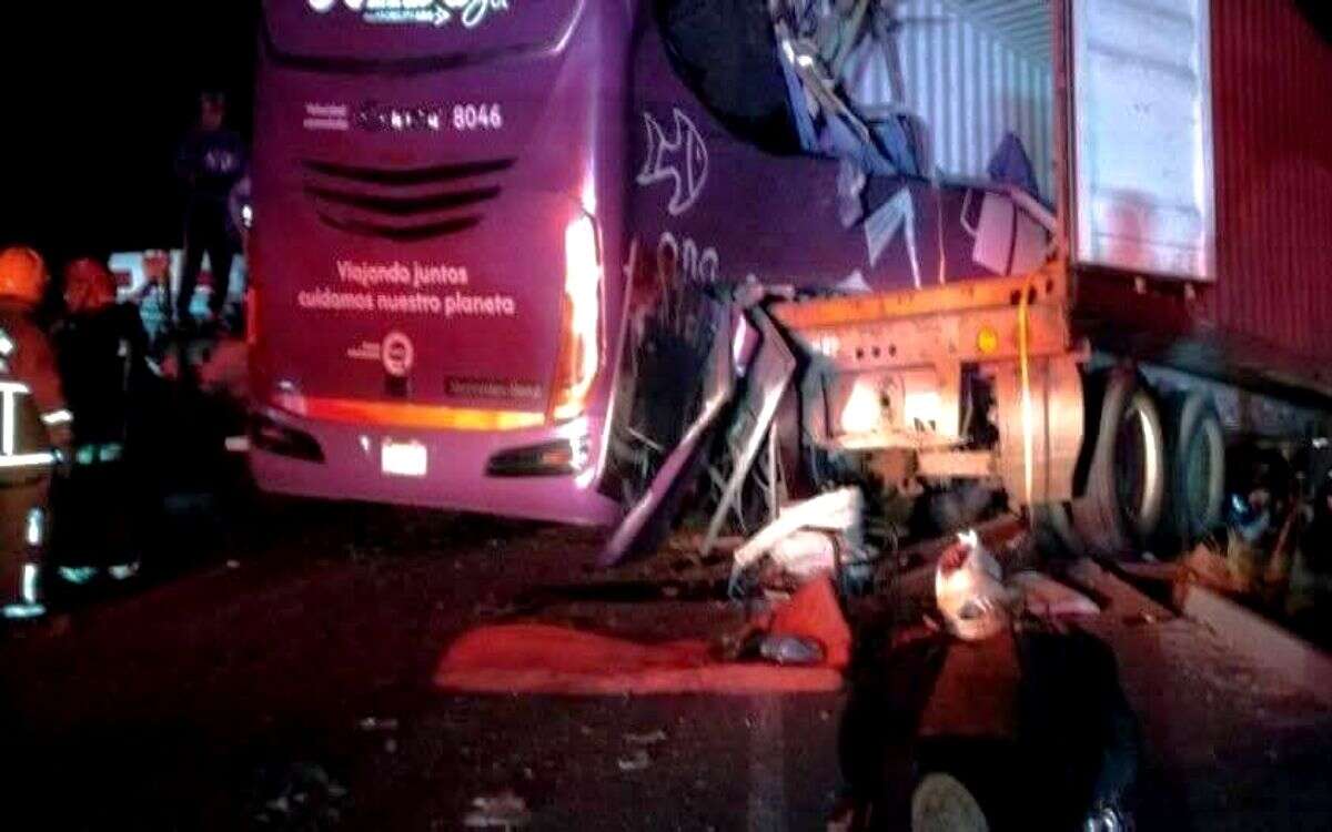 Autobús que viajaba de la CDMX a Xalapa choca y deja siete muertos