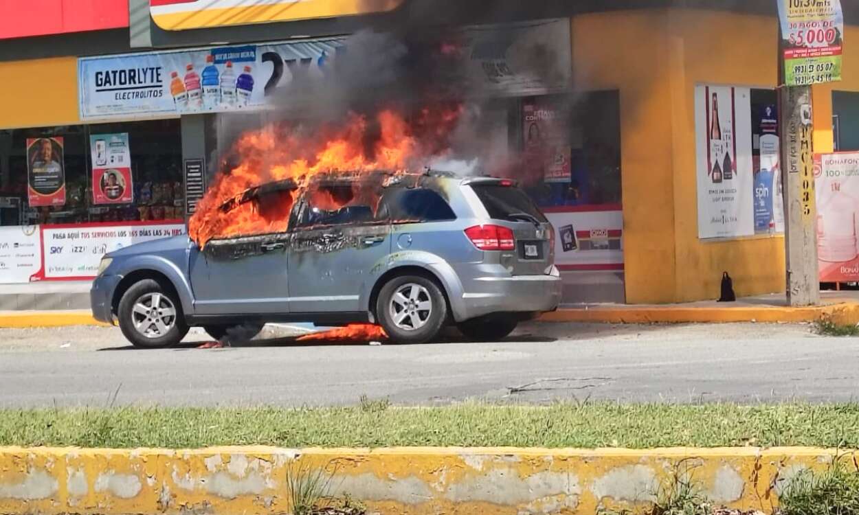 Videos | Tabasco vive jornada violenta: balaceras y quema de tiendas y autos